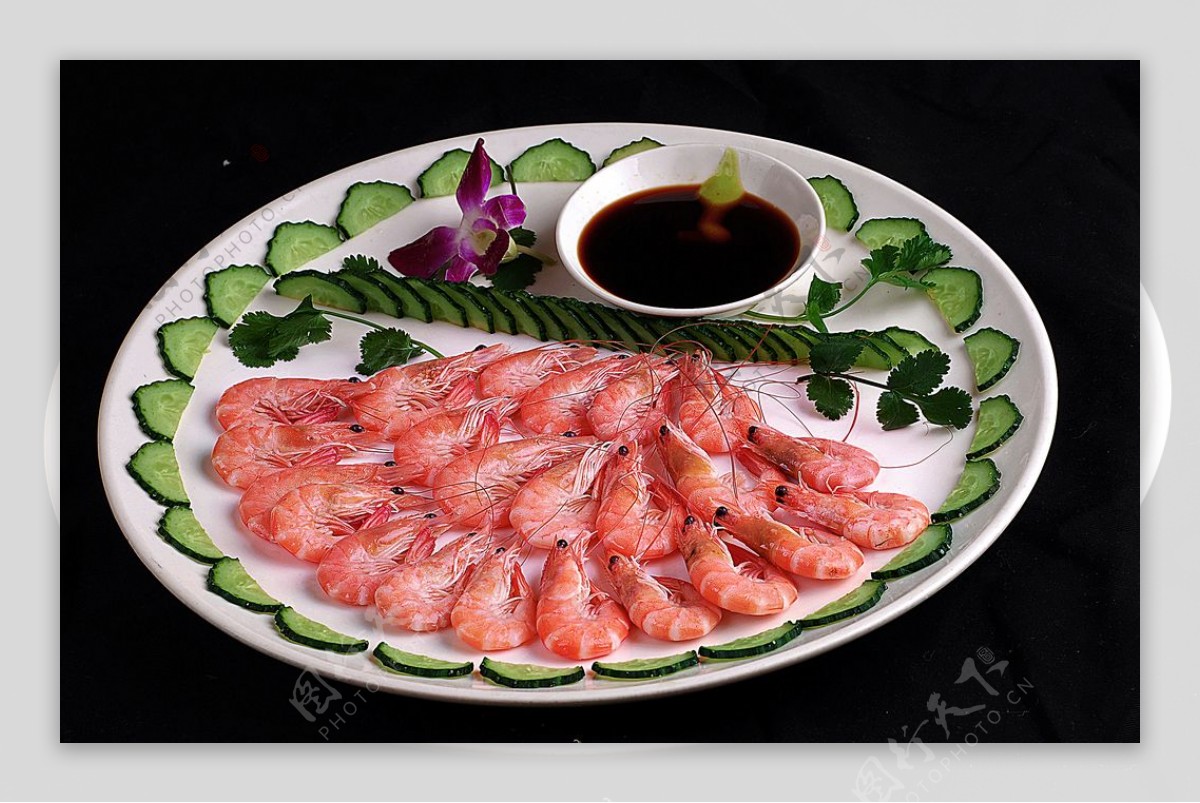 火锅配菜美味对话白灼大虾图片