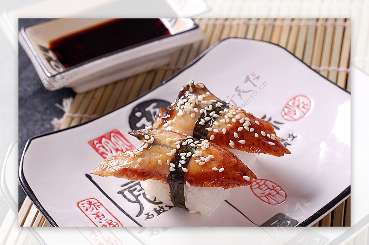 寿司类鳗鱼握寿司图片