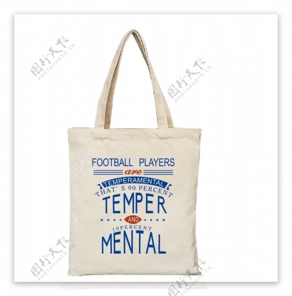 football运动员手提袋图片