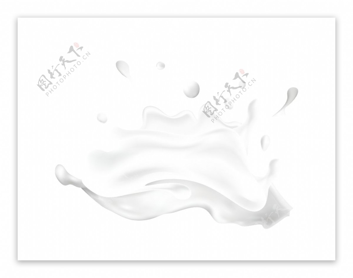 矢量奶花素材图片