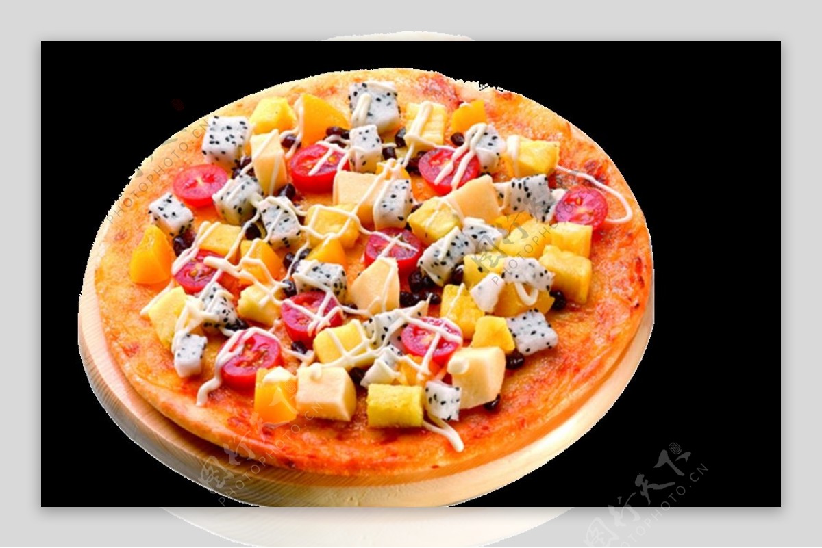 缤纷水果披萨图片