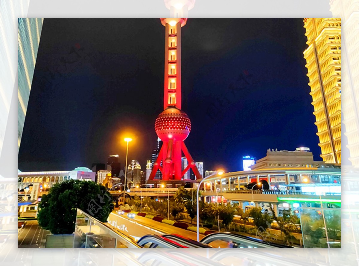 东方明珠街景图片