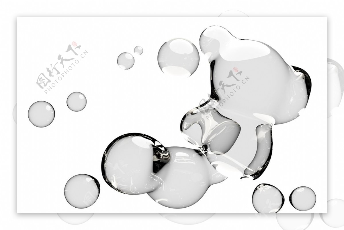 水滴免抠泡泡透明肥皂泡泡图片